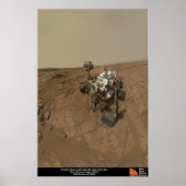 Curiosity Rover at John Klein Site ポスター (正面)