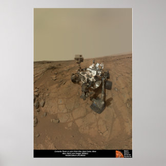 Curiosity Rover at John Klein Site ポスター