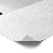 Curious Adelie Penguin Standing on Antarctic Snow ポスター (角)