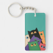 Curious Cats キーホルダー (正面)