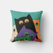 Curious Cats クッション (正面)