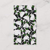 Curious Cats on a Garden Wall 名刺 (裏面)