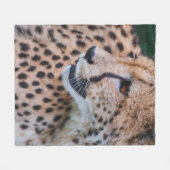 CURIOUS CHEETAH フリースブランケット (正面(横))