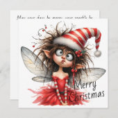 Curious Christmas Fairy – Holiday Card (正面/裏面)