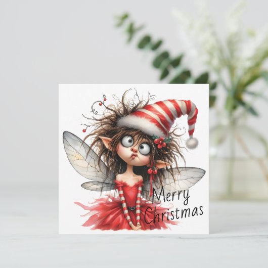 Curious Christmas Fairy – Holiday Card (スタンド正面)
