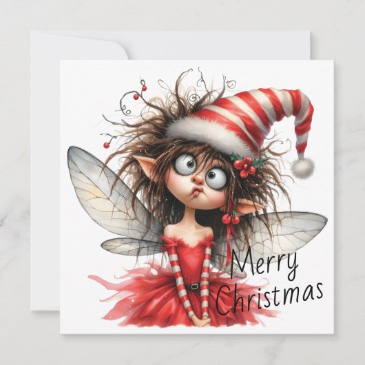 Curious Christmas Fairy – Holiday Card (正面)