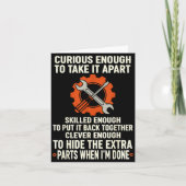 Curious Enough To Take It Apart Skilled Enough To  カード (正面)