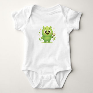 Curious Explorer Monster Baby Bodysuit — Cute ベビーボディスーツ