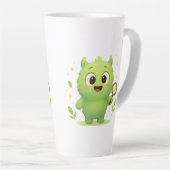 Curious Explorer Monster Kids Mug  カフェラテマグ (右アングル)