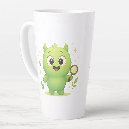 Curious Explorer Monster Kids Mug カフェラテマグ (左アングル)