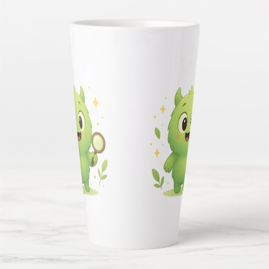 Curious Explorer Monster Kids Mug  カフェラテマグ (正面)