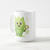 Curious Explorer Monster Kids Mug コーヒーマグカップ (正面左)