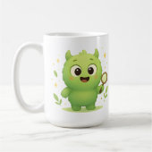 Curious Explorer Monster Kids Mug  コーヒーマグカップ (左)