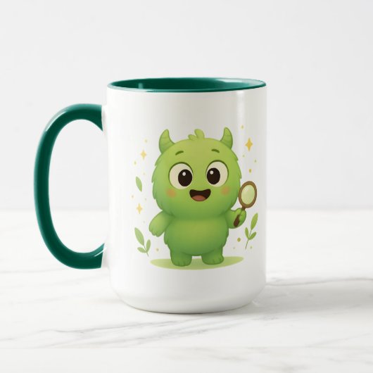 Curious Explorer Monster Kids Mug  マグカップ (左)