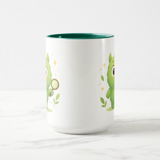 Curious Explorer Monster Kids Mug  マグカップ (中央)