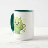 Curious Explorer Monster Kids Mug  マグカップ (正面左)