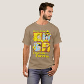 Curious Georgehe Man withhe Yellow Hat Friends For Tシャツ (正面フル)
