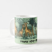 Curious Giraffes Mug コーヒーマグカップ (正面左)