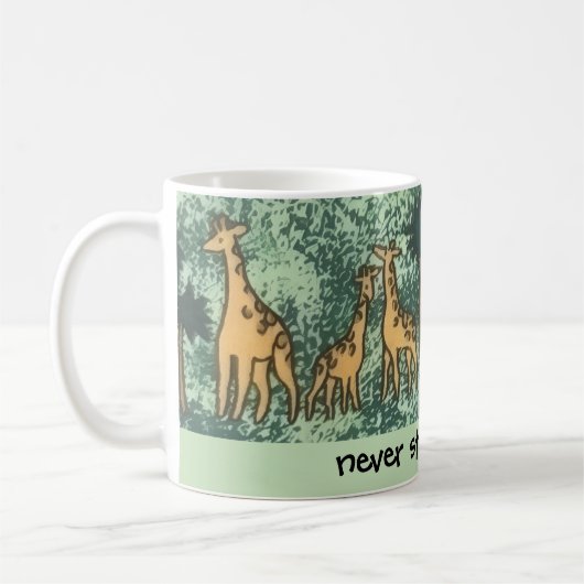 Curious Giraffes Mug コーヒーマグカップ (左)