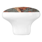 Curious Hare William Morris Inspired Floral セラミックノブ (側面)