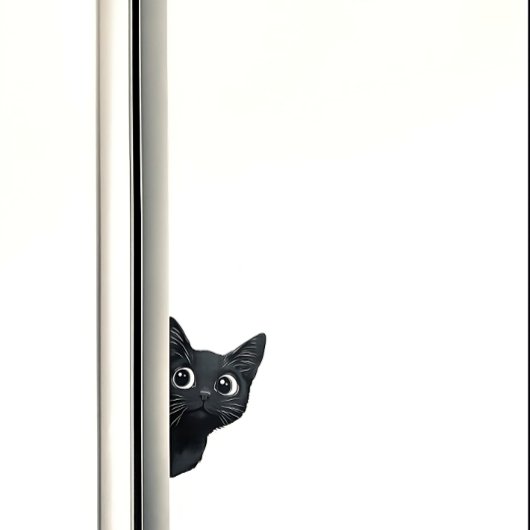 Curious Kitty Cat Peekステッおもしろいク シール