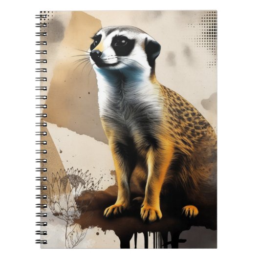 Curious Meerkat | Notebook Journal ノートブック (正面)