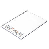 Curious Paws - Cute Cats Friends Peeking ノートブック (左側)