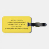 Curious Pig ラゲッジタグ (裏面横)