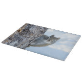 Curious Squirrel、カナダ動物写真 カッティングボード (角)