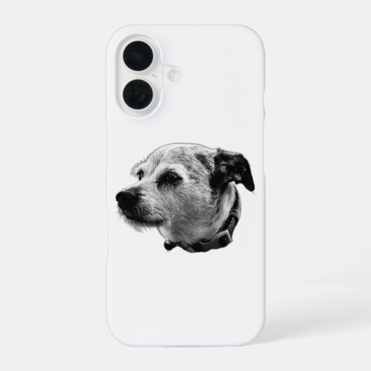 Curious Terrier Mix iPhoneケース iPhone 16ケース (裏面)