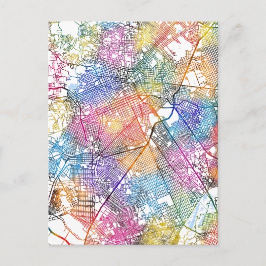 Curitiba Brazil City Map ポストカード (正面)