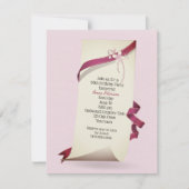 Curled Paper For 69th Birthday Party 招待状 (正面)