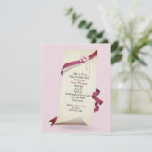 Curled Paper For 69th Birthday Party 招待状 (スタンド正面)