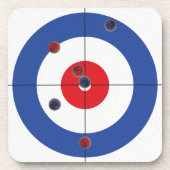 Curlerの飲み物用コースター- (青) コースター (正面)