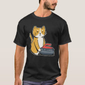 Curler Cat I Cat Curling I Curling Player Tシャツ (正面)