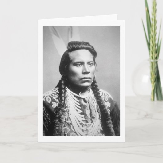 Curley、カラスの種族の、Custerの偵察者の1人 カード (正面)