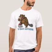 Curling beaver tシャツ (正面)