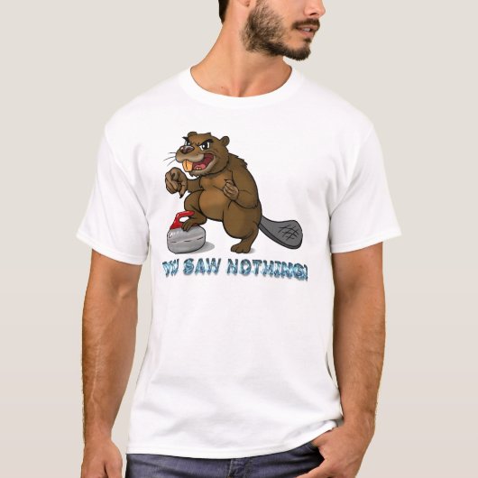 Curling beaver tシャツ (正面)