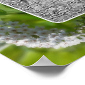 Curling Wildflowersフレーム自分の写真を作成 ポスター (角)