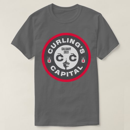 CurlingsCapitalアイコン Tシャツ (デザイン正面)