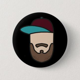 Curlingsebボタンの黒 缶バッジ