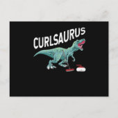 Curlsaurus Curling Saurus Dinosaur Curling Iron ポストカード (正面)