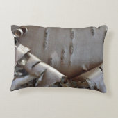 Curly Birch Bark Tree Rustic アクセントクッション (裏面)