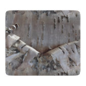 Curly Birch Bark Tree Rustic カッティングボード (正面)