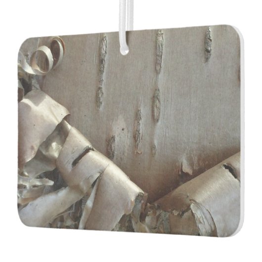 Curly Birch Bark Tree Rustic カーエアーフレッシュナー (左)