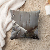 Curly Birch Bark Tree Rustic クッション (ブランケット)