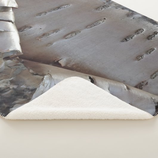 Curly Birch Bark Tree Rustic シェルパブランケット (3/4)