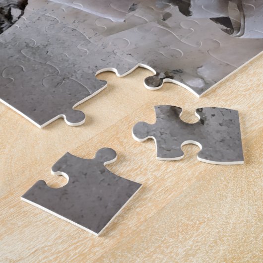 Curly Birch Bark Tree Rustic ジグソーパズル (側面)