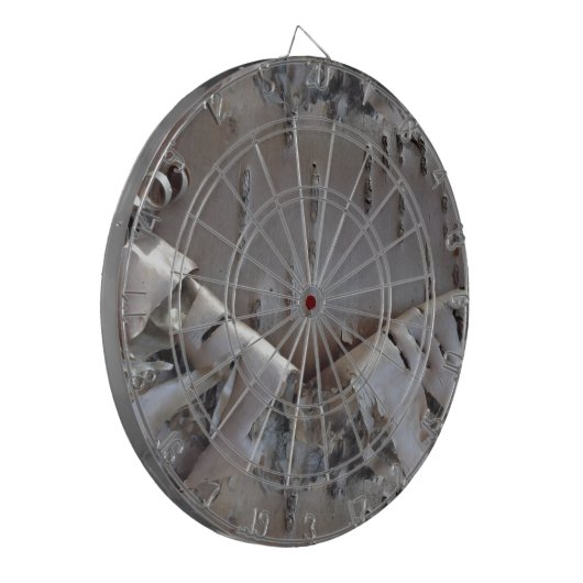 Curly Birch Bark Tree Rustic ダーツボード (正面左)