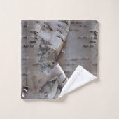 Curly Birch Bark Tree Rustic  バスタオルセット (ウォッシュタオル)